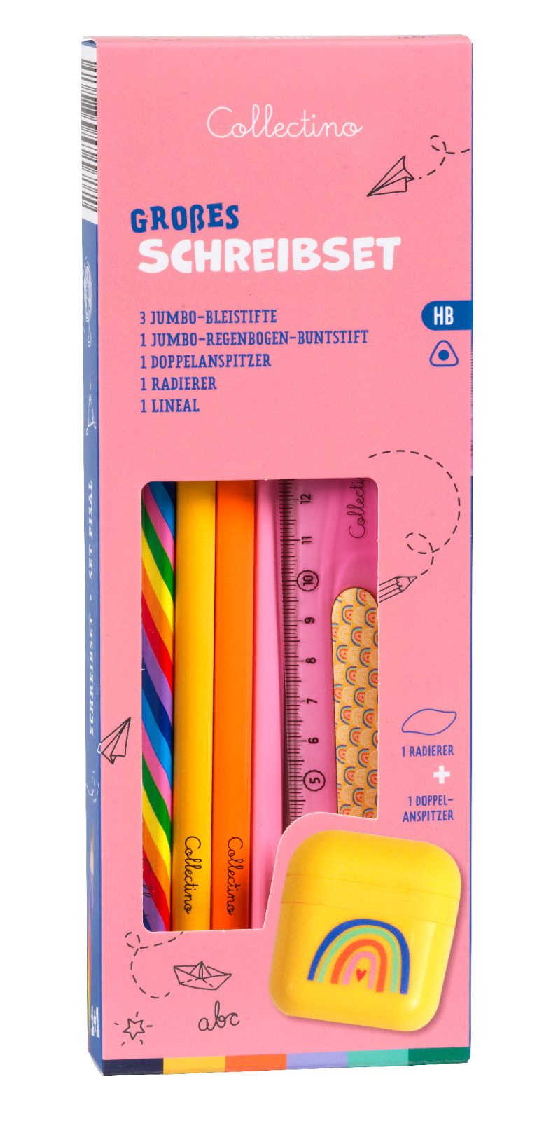 Großes Schreibset – Rosa